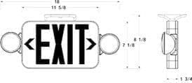 Exit Light with Emergency Lights Specs