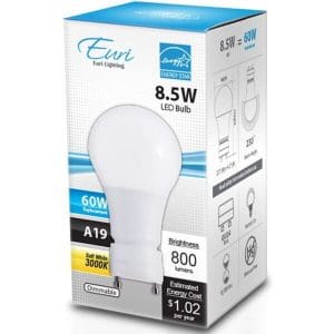 Euri Dimmable 8.5W GU24 A19 Box