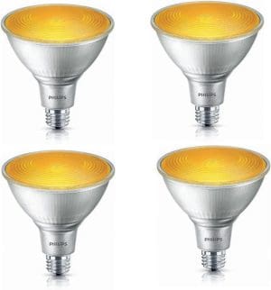 Yellow LED PAR38 Bulb 4-Pack