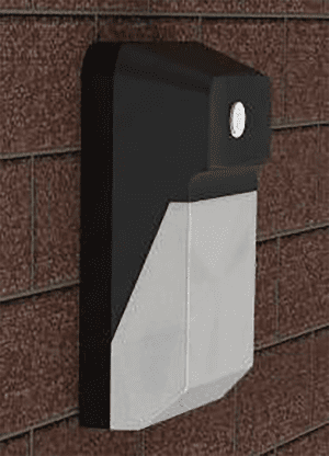 Serenity LED Lighting 20w Mini Wall Pack w/ Photocell on Brick Wall